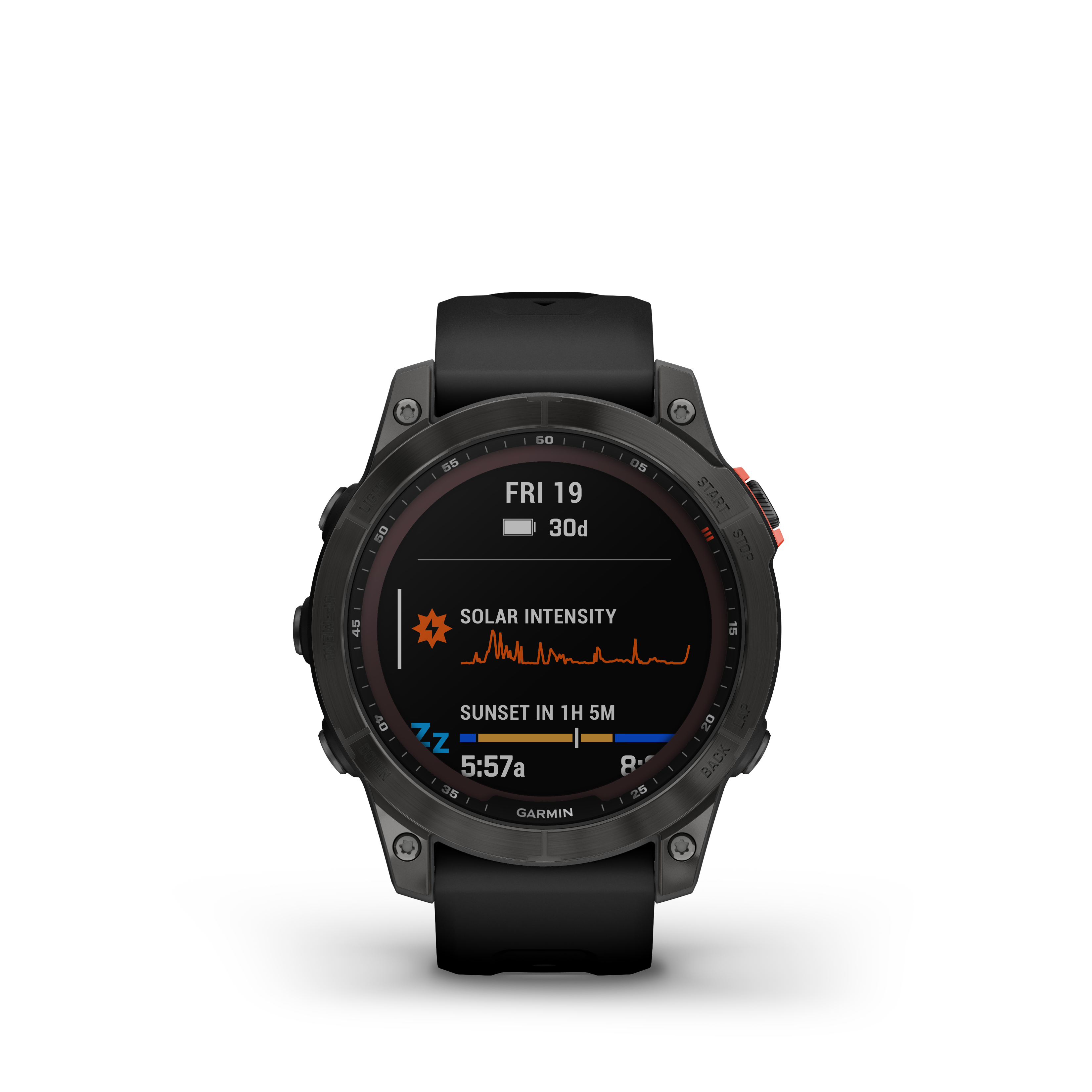 Garmin fēnix® 7 - Solar Edition, Slate Gray with Black Band Smartwatch